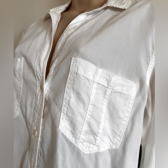 Cloth & Stone White Button-Up Shirt - Picture 3 of 4